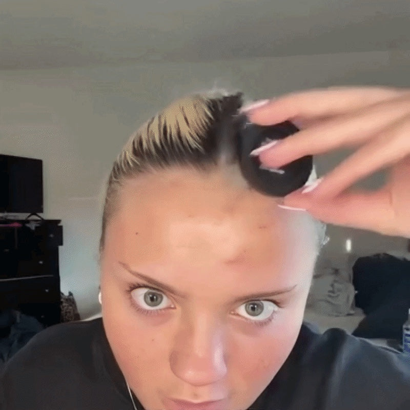 A small touch-up along the hairline
